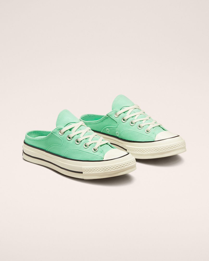 Tenisi Dama Converse Chuck 70 Mule Verzi Negrii | RO VFXOK470